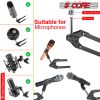 5 Core Microphone Arm Stand, Upgraded Adjustable Suspension Boom Scissor Arm Mic Stand 32 inch with Pop Filter, 3/8" to 5/8" Adapter, Mic Clip Shock M