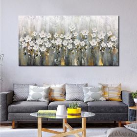 Oil Painting Handmade Hand Painted Wall Art Mintura Modern Abstract Flowers Home Decoration Decor Rolled Canvas (size: 90x120cm)