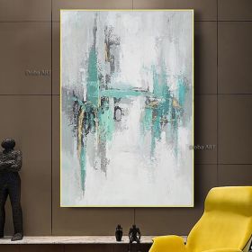 Hand Oil Painting Canvas Wall Art Decoration Modern Abstract for Home Living Room hallway bedroom luxurious decorative painting (size: 100x150cm)