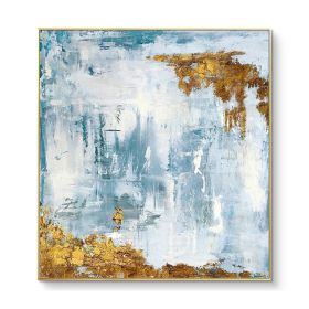 100% Nordic Style Wall Art Pic 100% Hand Painted Modern Abstract Oil Painting On Canvas For Living Room Home Decor No Frame (size: 60x60cm)